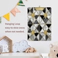 thumbnail image 7 of GZHJMY Abstract Geometric Modern Marble Acrylic Clipboard Letter Size 9" x 12.5" Decorative Clipboard with Low Profile Gold Metal Clip for Office School Student Women Whiteboard Clipboards, 7 of 7