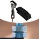 thumbnail image 1 of Herramienta de mano con llave micro rechoncha, corta, compacta, de acero, portátil, pequeña, resistente, con bolsa de almacenamiento, ajustable,, 1 of 8