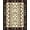 Brown Beige Green, Pattern 1, variant on ODIKA Rustic Cabin Cowgirl Pine Tree Motif With Southwestern Border for Dorm Room, Small Living Apartment, Stain Resistant Low Profile