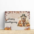 thumbnail image 3 of Happy Thanksgiving Golden Retriever Welcome Thankful Fall Autumn Pumpkin Horizontal Matte Canvas Poster Goldens Dog Lover Gifts Idea Wall Art Home Decor - 02021, 3 of 5