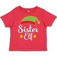 thumbnail image 3 of Inktastic Christmas Sister Elf Holiday Girls Toddler T-Shirt, 3 of 5