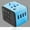 Blue, variant on International Power Adapter, Universal Worldwide Travel Charger with 2.4A 4 USB All in One Wall Charger for Euro, AUS, UK, USA (Black)