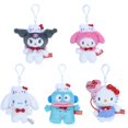thumbnail image 2 of Llavero de peluche de 10 cm Kawaii Sanrio serie 50 aniversario Hello Kitty Melody Kuromi colgante de muñeca de anime bolso colgante para coleccionar fans, 2 of 4