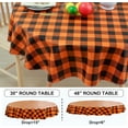 thumbnail image 5 of Rectangle Waterproof Vinyl Table Cloth, Buffalo Flannel Backed Tablecloth, Wipeable Plastic Table Cover for Dinner, Kitchen, Outdoor (60" x 84", Black and White), 5 of 6
