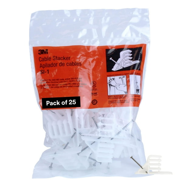 Organizador y separador de cables 3M SI-1, paquete de 25