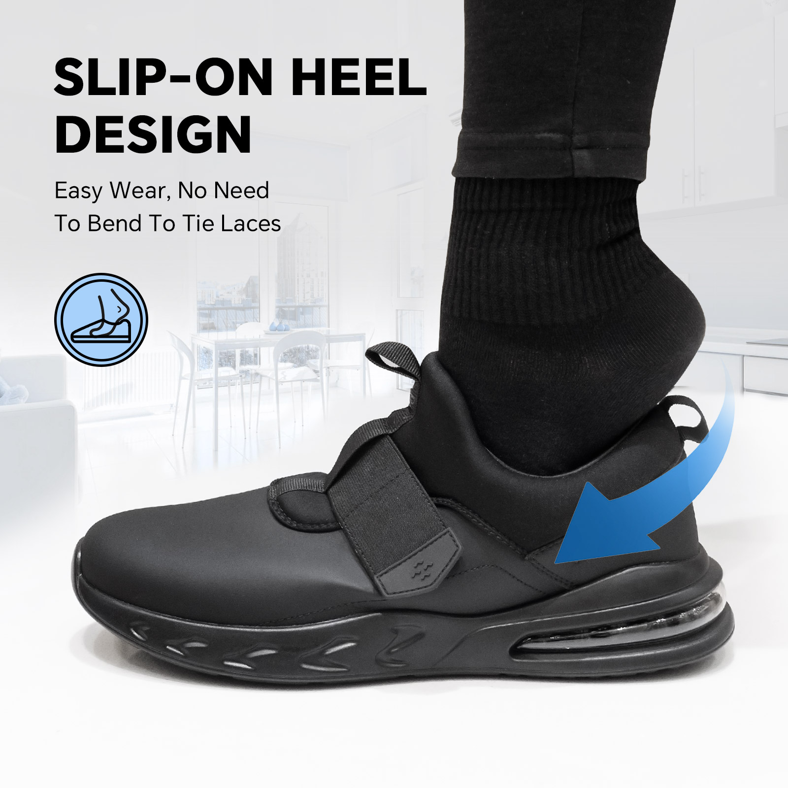 SPIEZ Unisex Waterproof Slip-Resistant Slip-On Work Shoe photo 6