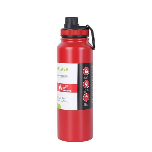 ¡Gran oferta! Taza de agua aislada de acero inoxidable y botella de agua de coche deportivo de ocio diario con aislamiento al vacío de 1000ML
