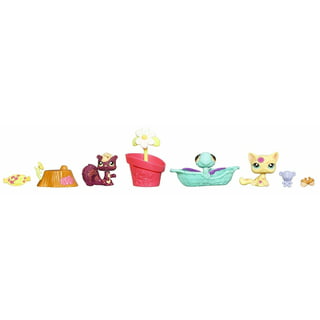 Littlest Pet Shop, Safari Play Pack - Gen 7, Pets #53,#54, #55, Authentic  LPS Bobble Head Figure, Collectible Imagination Toy Animal, Kidults, Girls