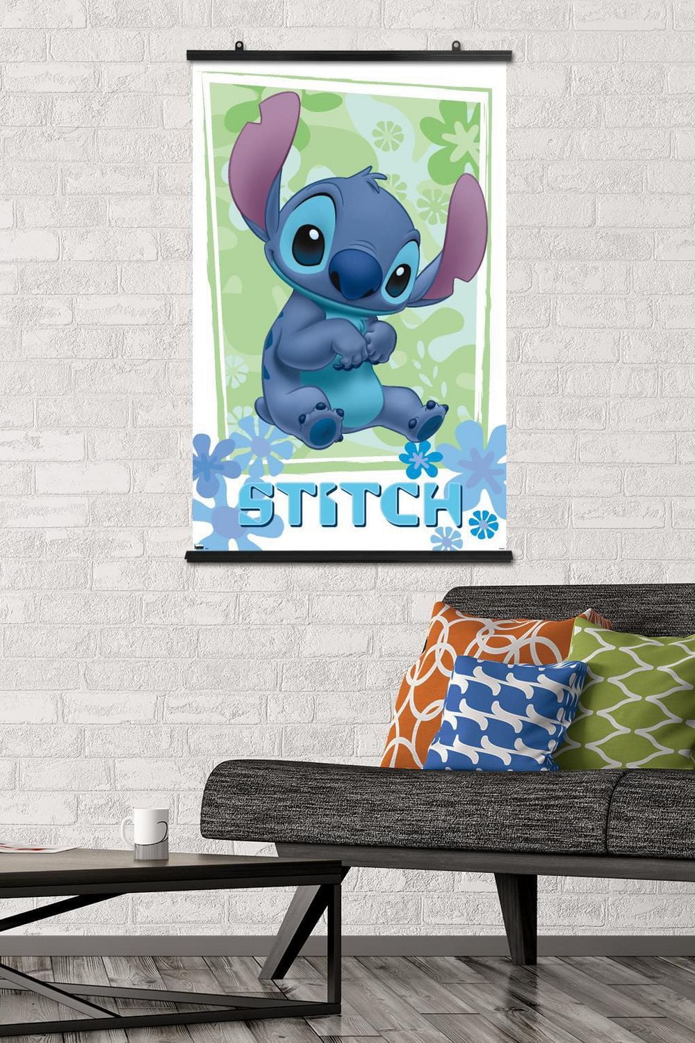 Disney Lilo and Stitch - Flowers Wall Poster, 22.375" x 34" Framed
