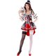 thumbnail image 2 of Disfraces de Halloween 2024 M-XL Disfraz de payaso de chica póquer de reina de corazones de Halloween recién llegado Ropa de actuación en el escenario del centro comercial, 2 of 5