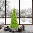thumbnail image 3 of Vickerman 7.5' Lime Fir Slim Artificial Christmas Tree, Lime  Dura-lit LED Lights, 3 of 3