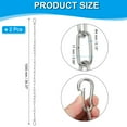 thumbnail image 2 of Uxcell Fitness Chain Porch Hanging Swing Chair Chain Heavy Duty Fitness Extension Kit Silver 5/32 x 40", 2 of 7