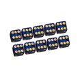 thumbnail image 3 of dados de seis caras, juguetes de barra opaca D6 16mm para de DND RPG, accesorios para enseñanza de matemáticas Negro Hugo Dados de seis caras, 3 of 9