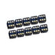 thumbnail image 3 of Paquete de 10 dados de seis caras, juguetes de barra opacos D6 de 16 mm para juegos de mesa de rol y matemáticas. Negro, 3 of 6