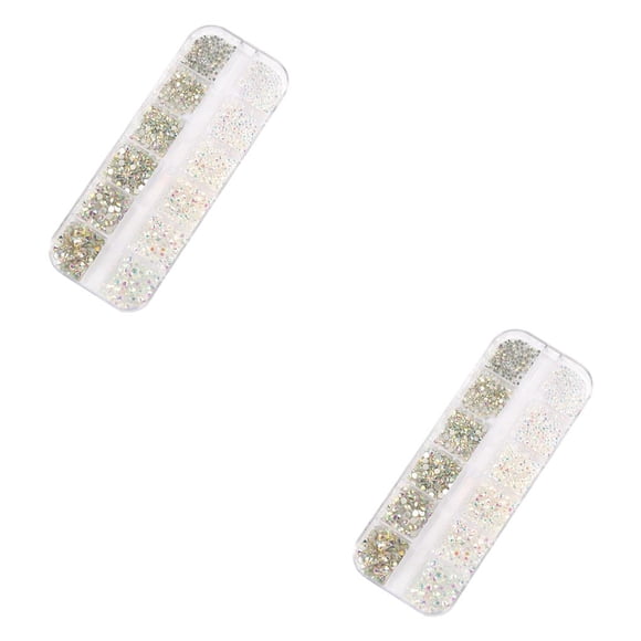 Bolsa de cristal pequeño brillo Seitruly combinación perfecta diamantes de imitación personalizados para uñas DIY artesanía