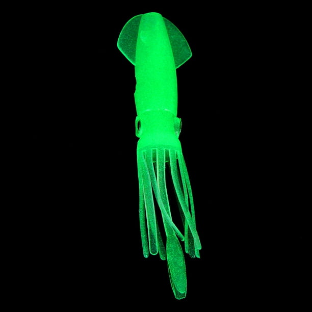 4.5 Luminous Glow Fishing Octopus Squid Skirts Muppets Soft Silicone Lures  Bait Fishing Lure 