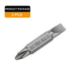 thumbnail image 3 of Uxcell 2pcs Bit de destornillador magnético de doble extremo 6mm PH2/SL6 1.5" Longitud 1/4" Hex Shank S2 Acero Phillips Cruzado Ranurado Plano, Gris, 3 of 7