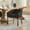 Black, variant on S-HOME Mid Century Barrel Dining Chairs With Natural Hardwood Frame And Linen Upholstery 19 Inch Accent Chair