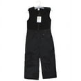 thumbnail image 2 of Hudson Baby Unisex Snow Bib Overalls with Fleece Top, Solid Black, Medium, 2 of 4