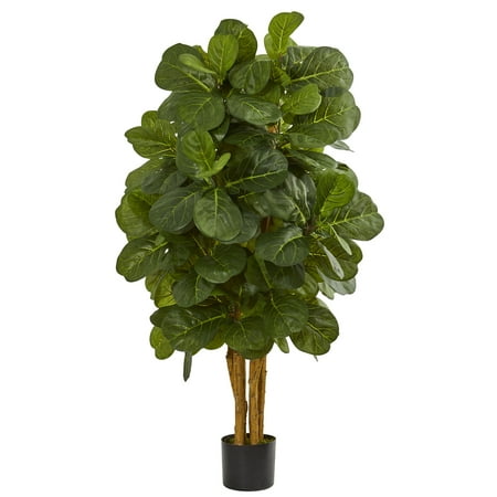 - Nearly Natural 4 ft. Fiddle Leaf Fig Artificial Tree