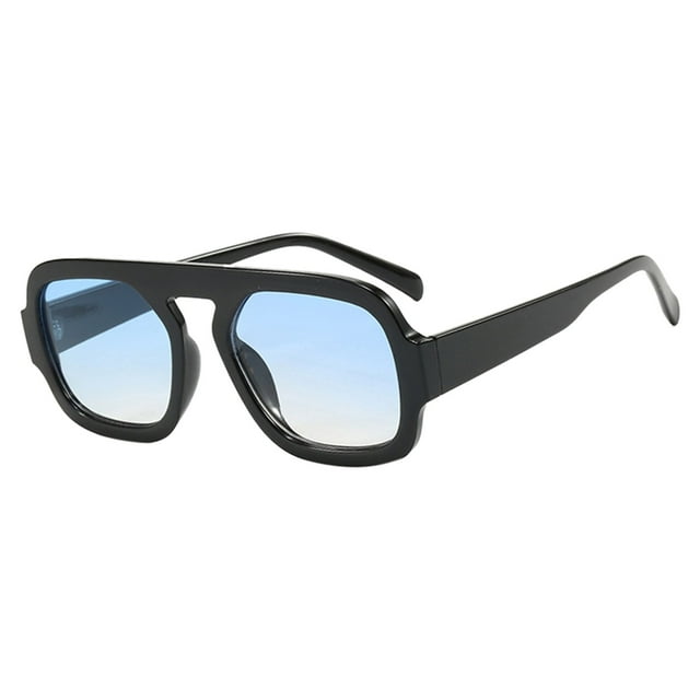 TIEVOSA Classic Round Sunglasses for Women Men Shades Large Frame(Sky Blue)