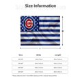 ChicagoCubs Baseball Sports Throw Blanket 80"X60" Soft Warm