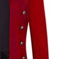 thumbnail image 5 of Hulanddfd Mens Coat Gothic Long Trench Coat, Stand Collar Double Breasted Outerwear with Silver Buttons, Vintage Cosplay Wear, 5 of 7