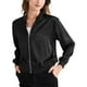 thumbnail image 4 of CHAQUETA CASUAL REFINADA para Mujeres, Abrigo con Cremallera, Manga Larga, Prenda Exterior Ligera, Talla L, Color Negro, 4 of 6