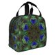 thumbnail image 2 of Disketp Peacock Feathers for Insulated Lunch Bag for Women and Men, Perfect for Work, Hiking, Picnic, 2 of 8