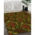 thumbnail image 3 of Ahgly Company Machine Washable Indoor Rectangle Transitional Dark Yellow Green Area Rugs, 5' x 8', 3 of 7