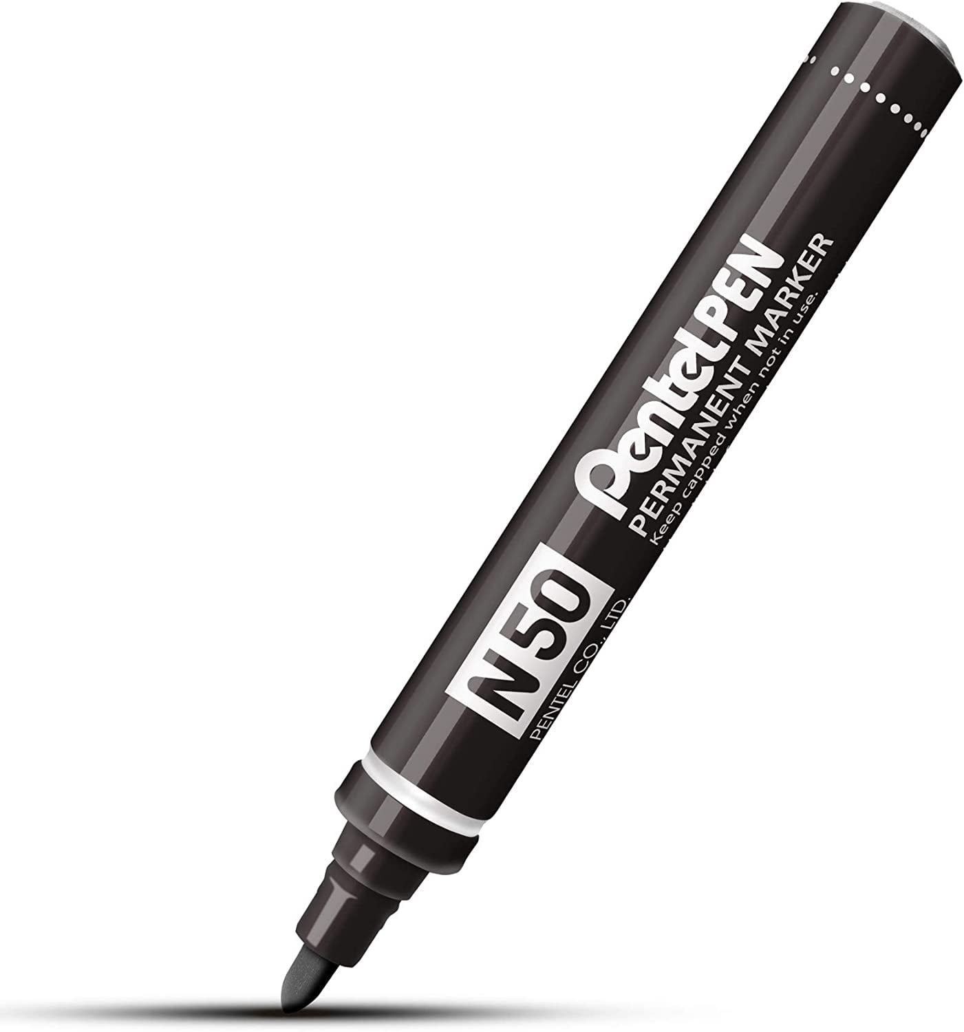 12 x Pentel N50 Permanent Marker Bullet Tip Writes a 2mm Line 