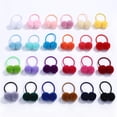 thumbnail image 2 of 24 bolas de pelo accesorios para el cabello para niños colores aleatorios JM, 2 of 5