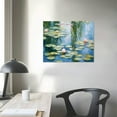 thumbnail image 3 of COMIO Claude Monet Canvas Wall Art - Water Lilies Poster Monet - Impressionism Art Prints - Flower Pictures Modern Art Decor for Bedroom Bathroom  (Water Lilies,20x16 inch), 3 of 4