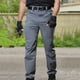 thumbnail image 4 of Pantalones largos para hombre, estilo casual, de moda, color liso, para exteriores, deportivos, blusa con cremallera y múltiples bolsillos, pantalones de poliéster para hombre., 4 of 5