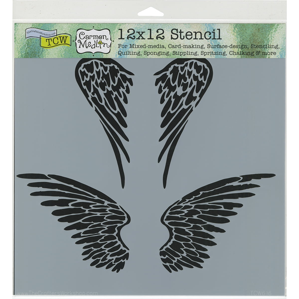 Crafter S Workshop Template 12 X12 Angel Wings Walmart Com Walmart Com