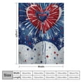 thumbnail image 4 of Fenyluxe Stars Fireworks Heart-shaped Balloon Soft Throw Blankets Flannel Bed Throw Cozy Lightweight Plush Gifts Blanket for All Seasons 50x60in, 4 of 6
