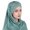 Green, variant on HNMKIU Women Ruffle Chemo Turban Wrap Cap Scarf Hat Shawl Headwear ,Green
