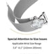 thumbnail image 5 of For GarminMove 3 Vivomove 3 Milanese Band Metal Magnetic Watch Strap Clover Decor, Size: L - Silver, 5 of 5