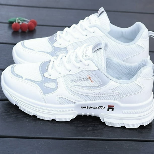 Zapatillas deportivas para correr para mujer, zapatos casuales antideslizantes con absorción de impactos (36) gris DQrwqpou Tenis De Mujer Tenis De Hombre