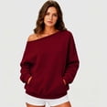 thumbnail image 2 of XINXIAOO Boatneck Sweatshirts for Women Pullover Hooded Y2k Clothes Long Sleeves Vintage Fall Clothes, 2 of 7