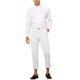 thumbnail image 2 of Pantalones a rayas INSPIRE CHIC para hombre, corte ajustado, frente plano, recortados y cónicos, blancos, talla 38, 2 of 5
