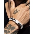 thumbnail image 3 of Bandmax 12MM Wide Cuban Chain Bracelet for Men Women Father's Day Gift for Son Dad Husband Stainless Steel Hip Hop Biker Wristlet Anklet Chain Jewelry, 3 of 11