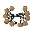 thumbnail image 4 of Mainstays 10-Light 7.4-Feet Plug-in Beige Rattan Outdoor String Lights, 4 of 12