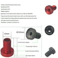 thumbnail image 3 of Xim 2Pcs Bicycle Bottom Bracket M12 Crankset Screw Road Bike Crankset Crank Arm Fixing Bolts Bike Screws Black, 3 of 6