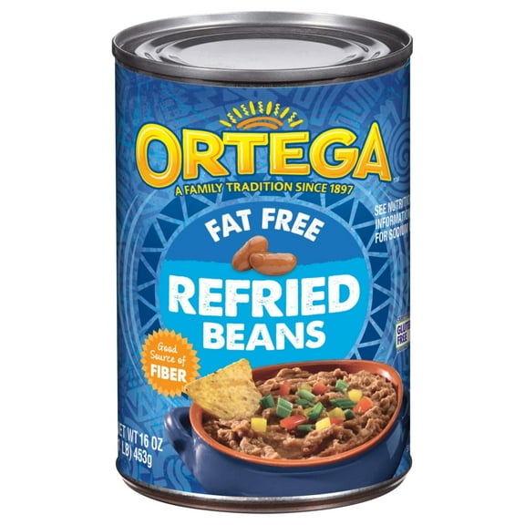 ( 2 Pack ) Ortega Fat Free Refried Beans 16 Oz. Can