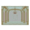 thumbnail image 2 of Cartoon Cutting Board, Interior of the Ballroom Magic Castle Chandelier Ceiling Columns Kingdom Print, Decorative Tempered Glass Cutting and Serving Board, Large Size, Rose Peach, by Ambesonne, 2 of 5