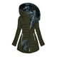 thumbnail image 1 of Abrigo y chaquetas casuales con capucha de manga larga para mujer, ropa de otoño e invierno, abrigo de algodón con capucha de color liso para mujer, 1 of 2