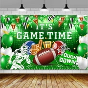 Football Garage Door Cover Banner Decorations, Game Day Football Field Themed Outdoor Car Garage Door Murals Buddy Decorations 13 X 6 Ft