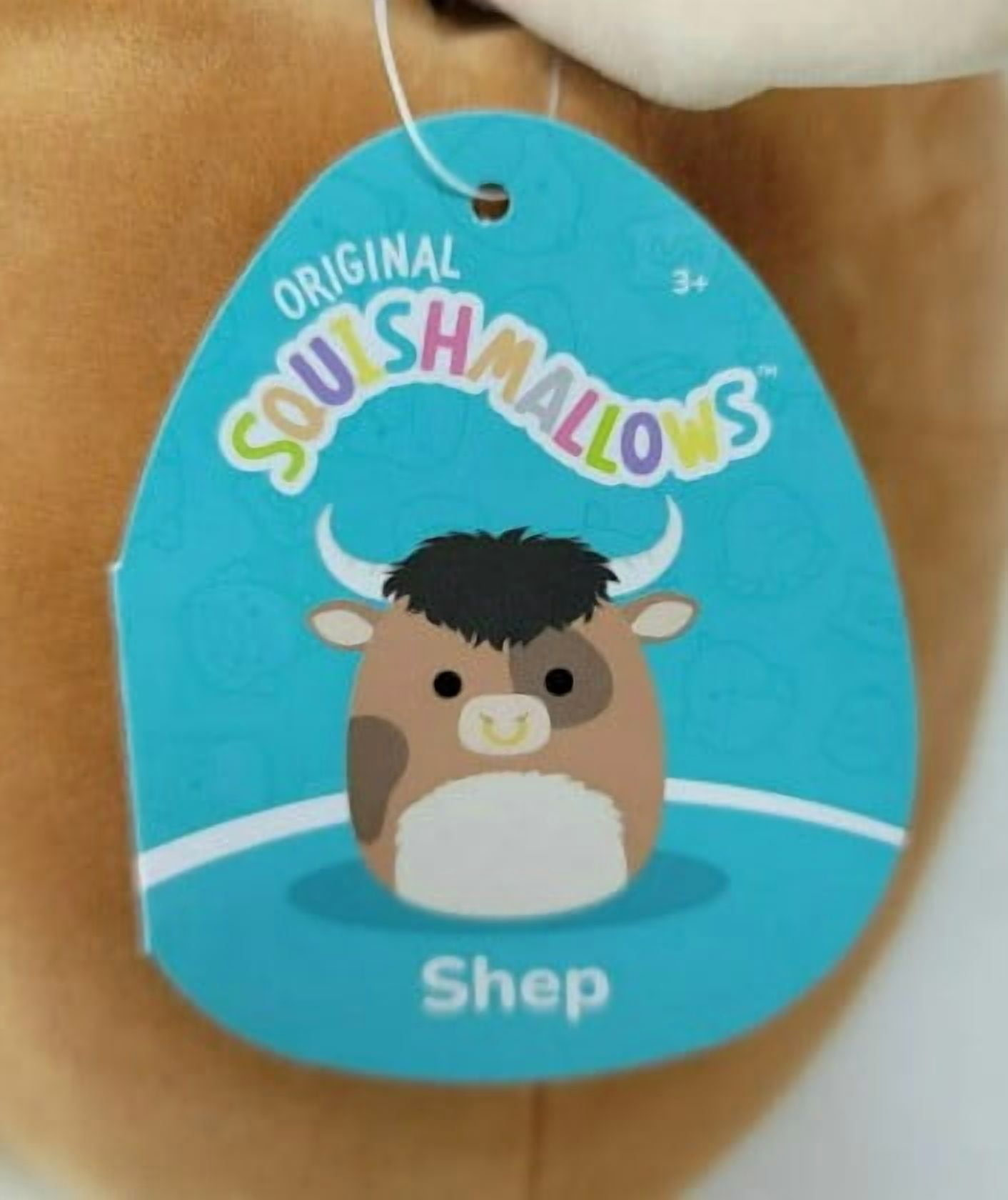 Squishmallows 11 Shep The Brown Spotted Bull Plush