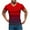 Red, variant on Mens Plus Size Shirts Casual V-neck Gradient Printing Pullover Fitness Sports Shorts Sleeves T Shirt Blouse
